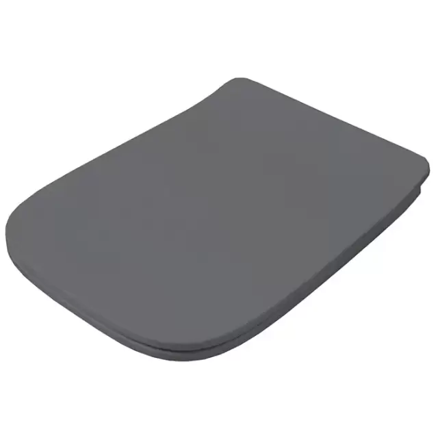 Artceram A16 Крышка с сиденьем Slim для унитаза, механизм soft-close, цвет blu denim/хром