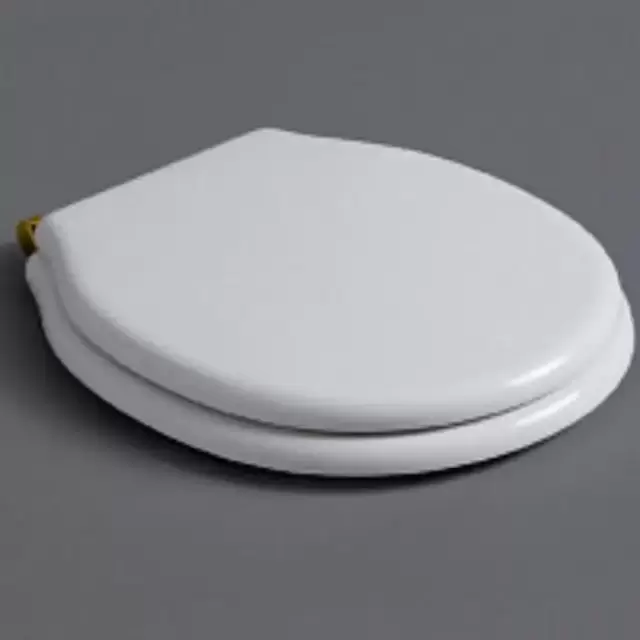 SIMAS Londra Сиденье для подвесного унитаза, цвет: белый/золото