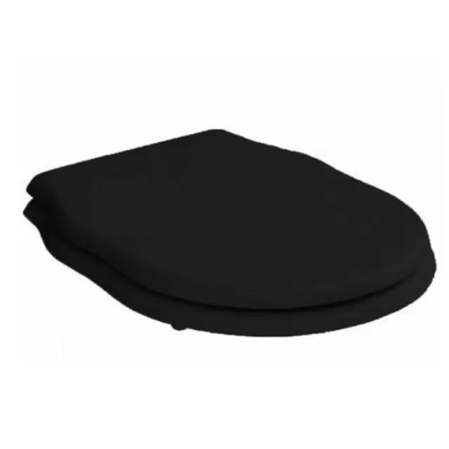 Artceram HERMITAGE Сиденье для унитаза с микролифтом, шарниры хром, цвет: черный