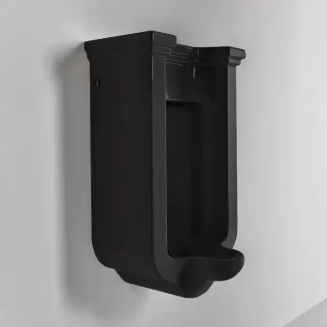 Kerasan Waldorf Писсуар подвесной с сифоном и комплектом крепежей, цвет: черный