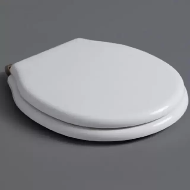 SIMAS Londra Сиденье для напольного унитаза, микролифт, цвет: белый/бронза