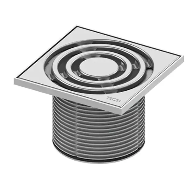 TECE Решетка декоративная 150мм в пластиковой рамке с монтажным элементом