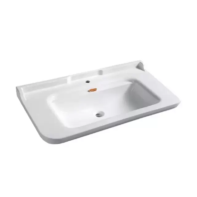 Kerasan Waldorf Раковина 120х55 см, 1 отв., керамическая, цвет: белый/золото