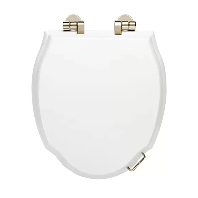 Devon&Devon Westminster Сиденье для унитаза из мдф, цвет: белый/золото светлое