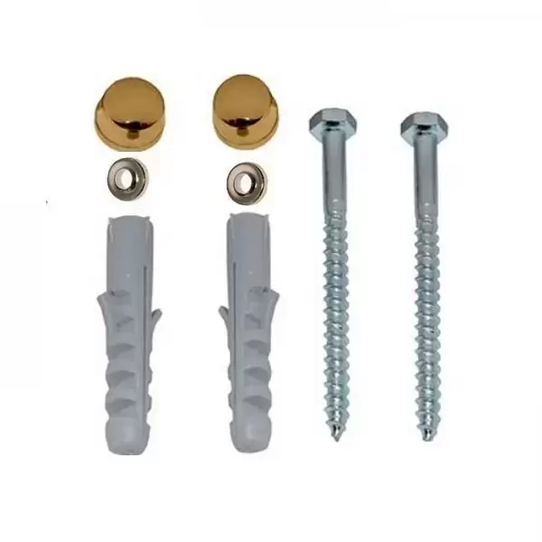 KERASAN Крепление вертикальное для напольных унитазов/биде, цвет золото