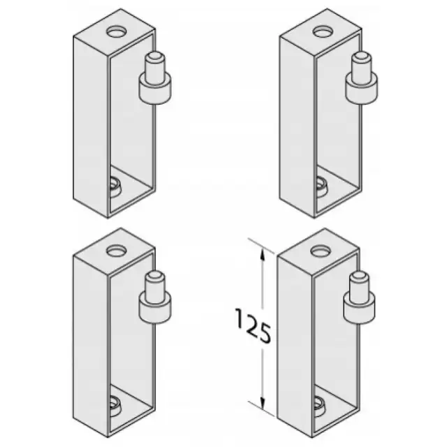 Bette Комплект удлинителей 125 мм к металлической раме для поддонов высотой h15см