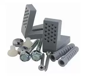 Globo Крепеж горизонтальный для напольных унитазов/биде, цвет заглушек золото