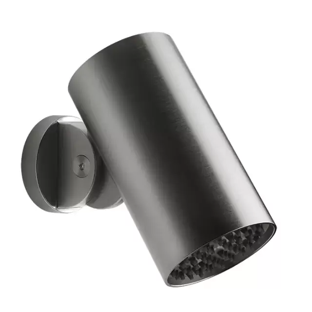 Gessi Inciso Душевая головка шарнирная для настенного крепления на 1/2&rdquo; с защитой от известкового налёта, цвет: Black XL