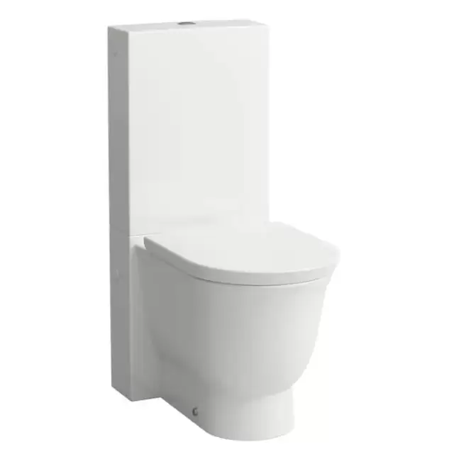 Laufen New Classic Унитаз моноблок безободковый 70х37х44см, выпуск универсальный, цвет: белый